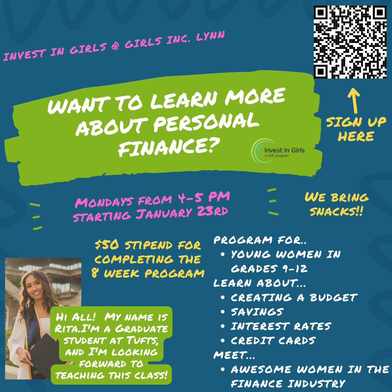Girls Inc Lynn Invest in Girls program flier (3) w QR code.png